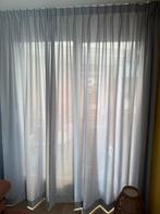 2 Grijs/ blauwe gordijnen, Huis en Inrichting, Ophalen of Verzenden, Zo goed als nieuw, Grijs, 200 cm of meer