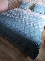 Lits-jumeaux Romanette dekbedovertrek 240 breed en 260 lang, Blauw, Dekbedovertrek, Tweepersoons, Ophalen of Verzenden