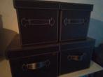 4 kisten, Huis en Inrichting, Woonaccessoires | Kisten, Minder dan 50 cm, 50 tot 100 cm, Ophalen of Verzenden, Zo goed als nieuw