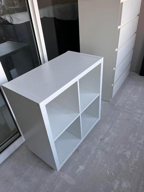 IKEA KALLAX kast Wit op wielen, Huis en Inrichting, Kasten | Televisiemeubels, Zo goed als nieuw, Minder dan 100 cm, 50 tot 100 cm