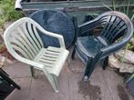 Kunststof Tuinset - Tafel + 5 Stoelen, Ophalen, Gebruikt, Kunststof, Stapelbaar