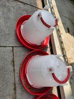 Poultry Automatic Drinker Bucket Chicken Feeder Barrel Water, Ophalen of Verzenden, Zo goed als nieuw