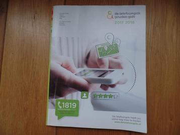 Oude papieren telefoongids goudengids regio Arnhem 2017/18 beschikbaar voor biedingen