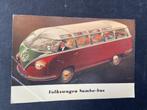 VW Samba-bus ansichtkaart van 50 jaar Volkswagen bussen., Ophalen of Verzenden, 1980 tot heden, Ongelopen, Voertuig