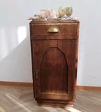 Antiek nachtkastje met marmeren plaat, Ophalen, Gebruikt, Hout, 70 cm of meer