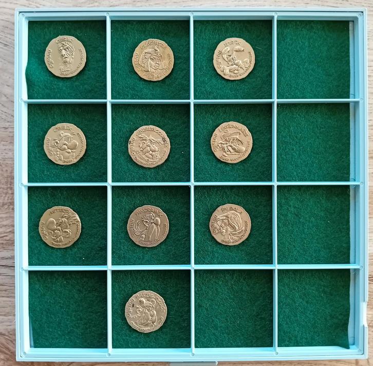 Complete collectie Astérix Nutella penningen 1995, Postzegels en Munten, Penningen en Medailles, Brons, Buitenland, Verzenden