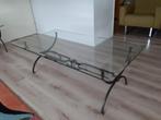 Glazen Salontafel met 2 bijpassende bijzettafels, Ophalen, 50 tot 100 cm, Vierkant, 50 tot 100 cm