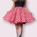 Rood wit rock and roll rockabilly rokje polkadot 1 size, Kleding | Dames, Carnaval, -, -, Nieuw
