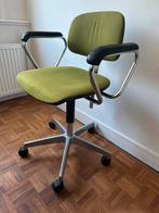 Vintage Limekleurige Bureaustoel Midcentury Design, Huis en Inrichting, Gebruikt, Ophalen of Verzenden, Bureaustoel, Groen