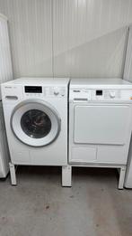 Miele Set - Wasmachine & Wasdroger - Zeer Netjes + VERHOGER, Ophalen, 6 tot 8 kg, 85 tot 90 cm, 1600 toeren of meer
