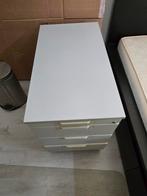 Grijze ladekast, 3 of 4 laden, Ophalen, Gebruikt, 25 tot 50 cm