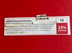 Bon 15 Madame Tussauds Amsterdam 25% korting, Tickets en Kaartjes, Drie personen of meer, Kortingskaart