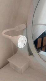 Witte kaptafel met spiegel en lade, Ophalen of Verzenden, Gebruikt, Hout, 75 cm of meer