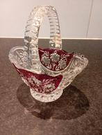 Kristallen mand schaal Anna Hutte bleikristal, Huis en Inrichting, Woonaccessoires | Schalen en Manden, Ophalen of Verzenden, Zo goed als nieuw