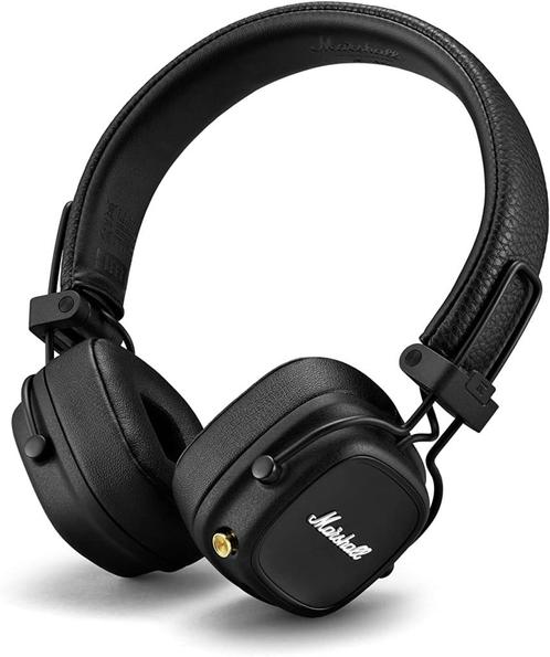 Marshall Major IV - Draadloze On-ear Koptelefoon - Zwart, Audio, Tv en Foto, Koptelefoons, Zo goed als nieuw, Op oor (supra aural)