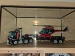 Lego Helikopter op transportoplegger in vitrine, Ophalen, Zo goed als nieuw, Complete set, Lego