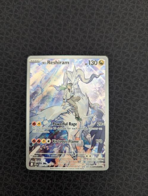 N's Reshiram Full Art #167 Pokemon Journey Together, Hobby en Vrije tijd, Verzamelkaartspellen | Pokémon, Zo goed als nieuw, Losse kaart