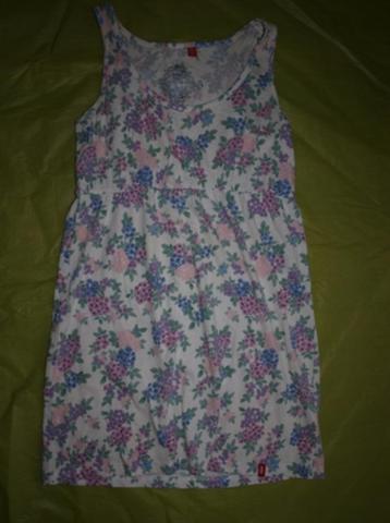 Witte Jurk met Bloemprint EDC by Esprit (M) beschikbaar voor biedingen