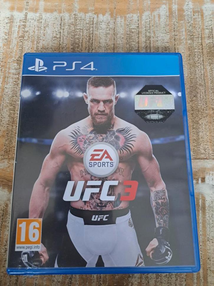PS4 UFC 3 - Vechtgame voor PlayStation 4, Spelcomputers en Games, Spelcomputers | Sony PlayStation 4, Zo goed als nieuw, Original