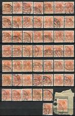 Nederland Wilhelmina type VETH, stempels, tandingen., Postzegels en Munten, Postzegels | Nederland, Verzenden, T/m 1940, Gestempeld