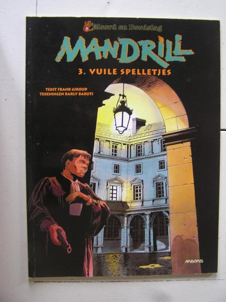 Mandrill. 3. Vuile spelletjes., Boeken, Stripboeken, Zo goed als nieuw, Eén stripboek, Ophalen of Verzenden