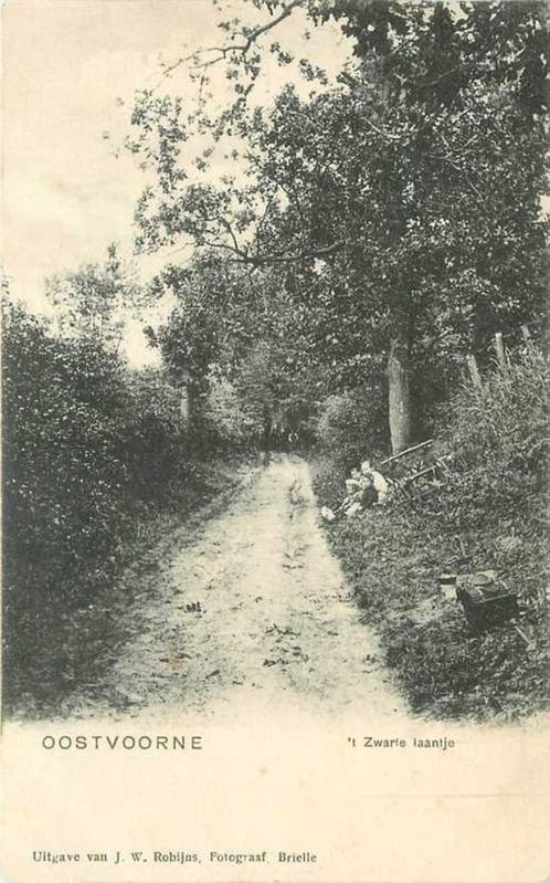 (380-234-003) Oostvoorne t Zwarte Laantje, Verzamelen, Ansichtkaarten | Nederland, Zuid-Holland, Verzenden