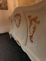 Uniek handbeschilderd (prinsessen) bed 140x200 met bladgoud, Antiek en Kunst, Antiek | Meubels | Bedden, Ophalen of Verzenden