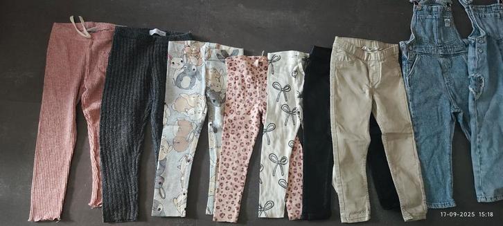 Legging skinny broek of tuinpak tuinbroek meisje maat 104, Kinderen en Baby's, Kinderkleding | Maat 104, Zo goed als nieuw, Meisje