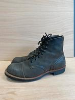 Red Wing 8116 Iron Ranger charcoal rough ‘n tough US7,5D/41, Zwart, Boots, Ophalen of Verzenden, Zo goed als nieuw