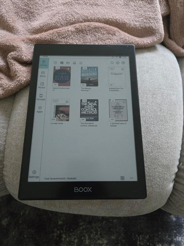 Boox E-reader - Nova Air C kleur, Computers en Software, E-readers, Gebruikt, 7 inch, 8 GB, Touchscreen, Audio, Uitbreidbaar geheugen