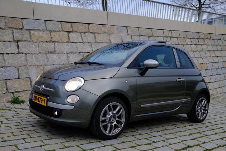 Fiat 5001.2 benzine open dak by-diesel uitvoering, Auto's, Fiat, Particulier, ABS, Airbags, Airconditioning, Alarm, Bluetooth