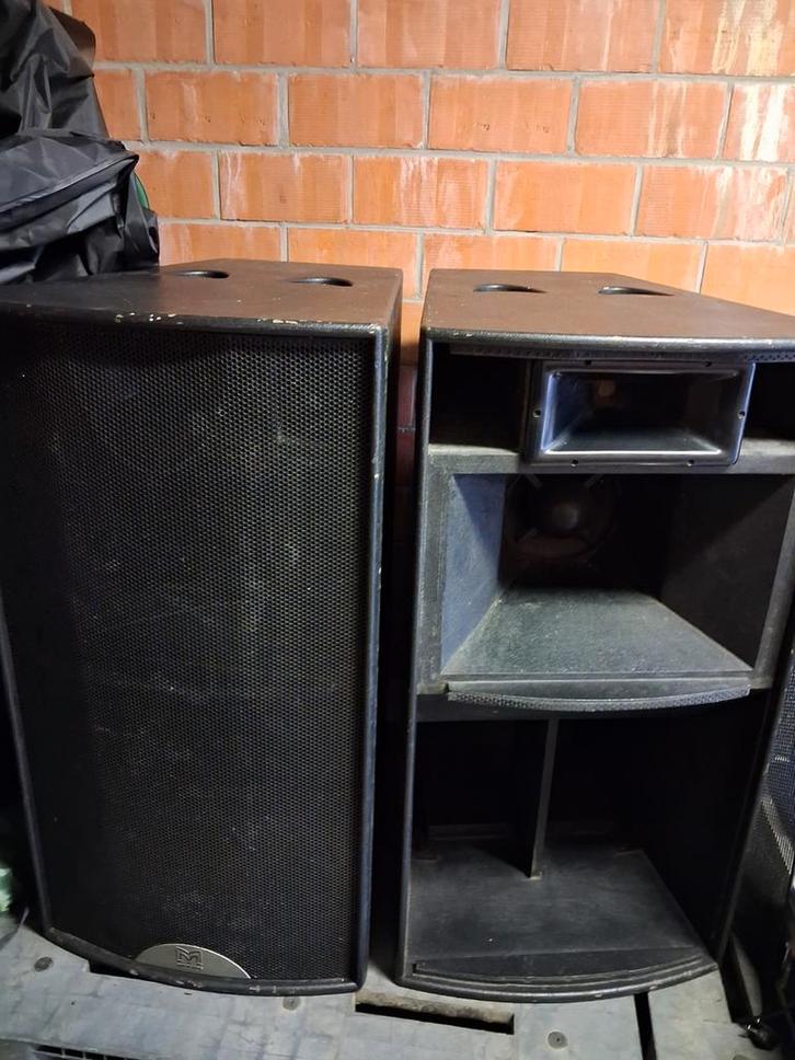 Martin audio h3 blackline, Audio, Tv en Foto, Luidsprekers, Gebruikt, Front, Rear of Stereo speakers, 120 watt of meer, Overige merken