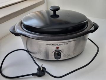 Hotstoneset 6ltr heater + 25 stenen beschikbaar voor biedingen
