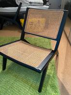 Zwarte rotan lounge stoel - 60cm breed, Ophalen, Zo goed als nieuw, Twee