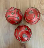 Rode kerstballen, Diversen, Kerst, Ophalen of Verzenden, Gebruikt