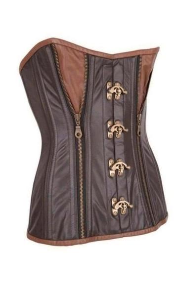 HOGE KORTINGEN OP VERSCHILLENDE STEAM PUNK LEREN CORSETTEN  beschikbaar voor biedingen