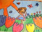 schilderij LENTE LANDSCHAP 16, Antiek en Kunst, Ophalen of Verzenden