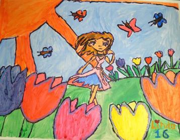 schilderij LENTE LANDSCHAP 16 beschikbaar voor biedingen