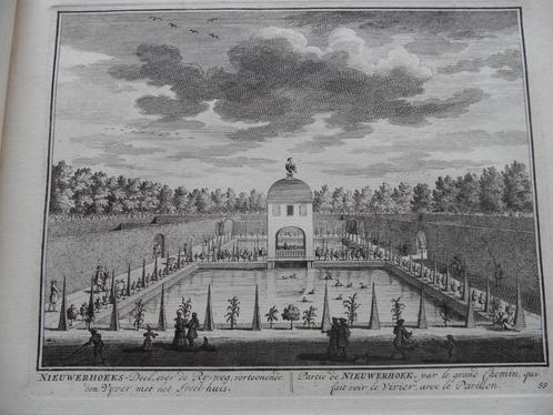 59 Loenen aan de Vecht Nieuwerhoek Kopergravure 1719, Antiek en Kunst, Kunst | Etsen en Gravures, Ophalen of Verzenden