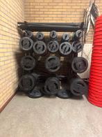 Bodypump set met rek, Gebruikt, Overige typen, Armen, Ophalen of Verzenden