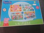 4 in 1 puzzel van peppa pig., Ophalen, 10 tot 50 stukjes, Zo goed als nieuw