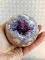 Flower agaat (bloemagaat) met amethist bol sphere, Ophalen of Verzenden, Mineraal