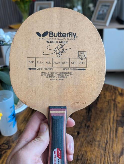 Butterfly/Xiom tafeltennis hout, Sport en Fitness, Tafeltennis, Zo goed als nieuw, Ophalen of Verzenden