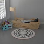 Boot bed (Berken Multiplex), Ophalen, 85 tot 100 cm, Nieuw, Lattenbodem