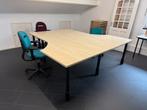 Dubbel bureau, verst, hoogte. Uitbreiden naar 3 werkplekken, Ophalen, Gebruikt