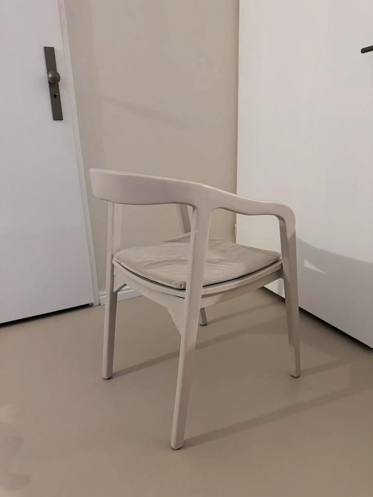 Eetkamerstoelen stoel eetkamerstoel hout, Huis en Inrichting, Stoelen, Zo goed als nieuw, Hout, Grijs, Ophalen of Verzenden