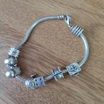 Pandora armband met bedels, Gebruikt, Ophalen of Verzenden, Met bedels of kralen, Zilver