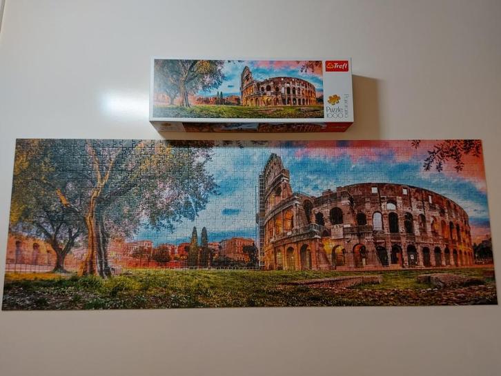 Legpuzzel merk Treft Panorama Colosseum, Hobby en Vrije tijd, Denksport en Puzzels, Zo goed als nieuw, 500 t/m 1500 stukjes, Ophalen