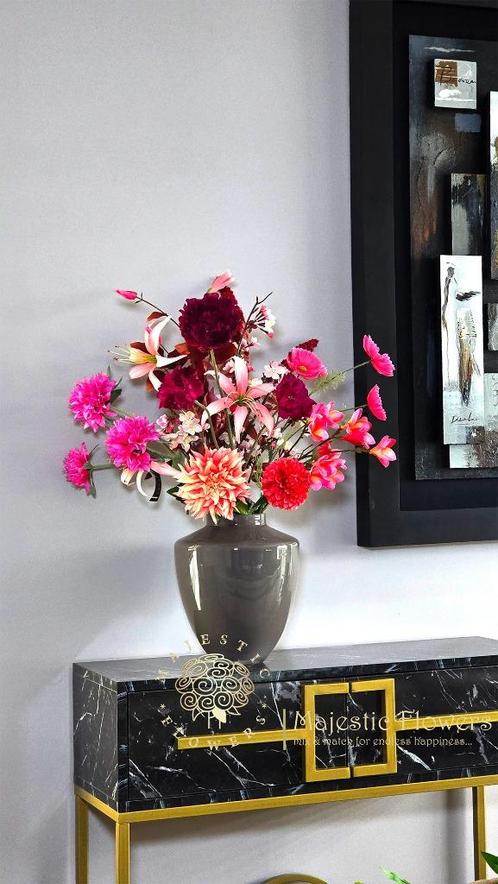SALENieuw zijdenbloemen boeket, Huis en Inrichting, Woonaccessoires | Kunstplanten en Kunstbloemen, Nieuw, Binnen, Ophalen of Verzenden