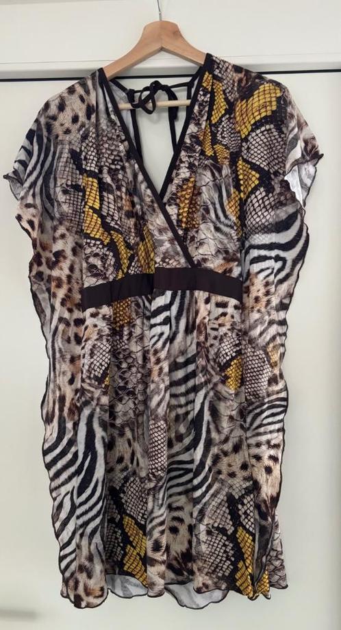 Studio Anneloes jurk / tuniek travelstof maat M, Kleding | Dames, Jurken, Zo goed als nieuw, Maat 38/40 (M), Beige, Boven de knie
